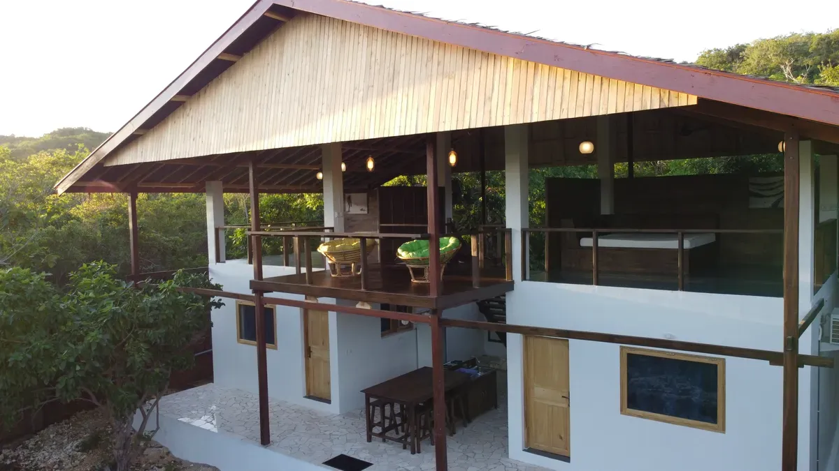 Aerial view of the resort